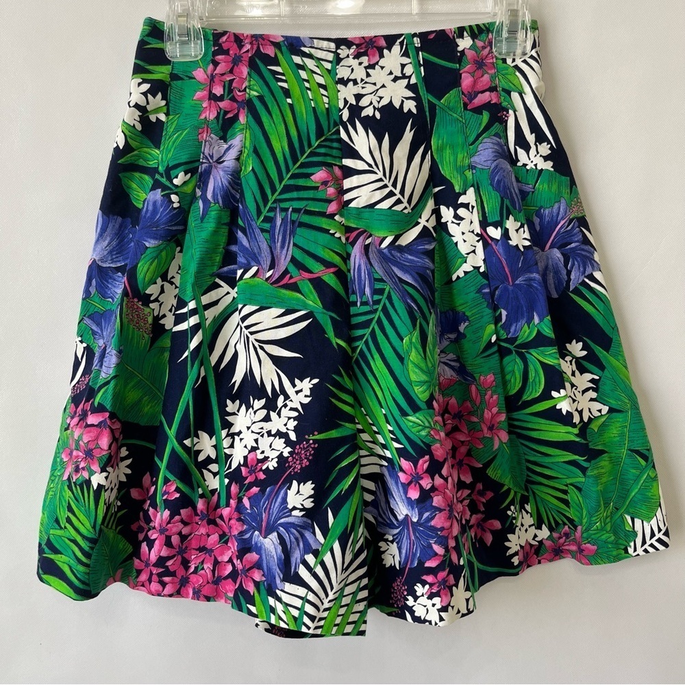 Vtg Byer California High Rise Floral Pleated Culottes Shorts